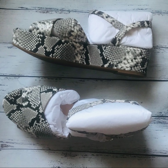 Kate Spade Bunton Leather Flatform Sandals Sz 8.5 - Picture 3 of 7